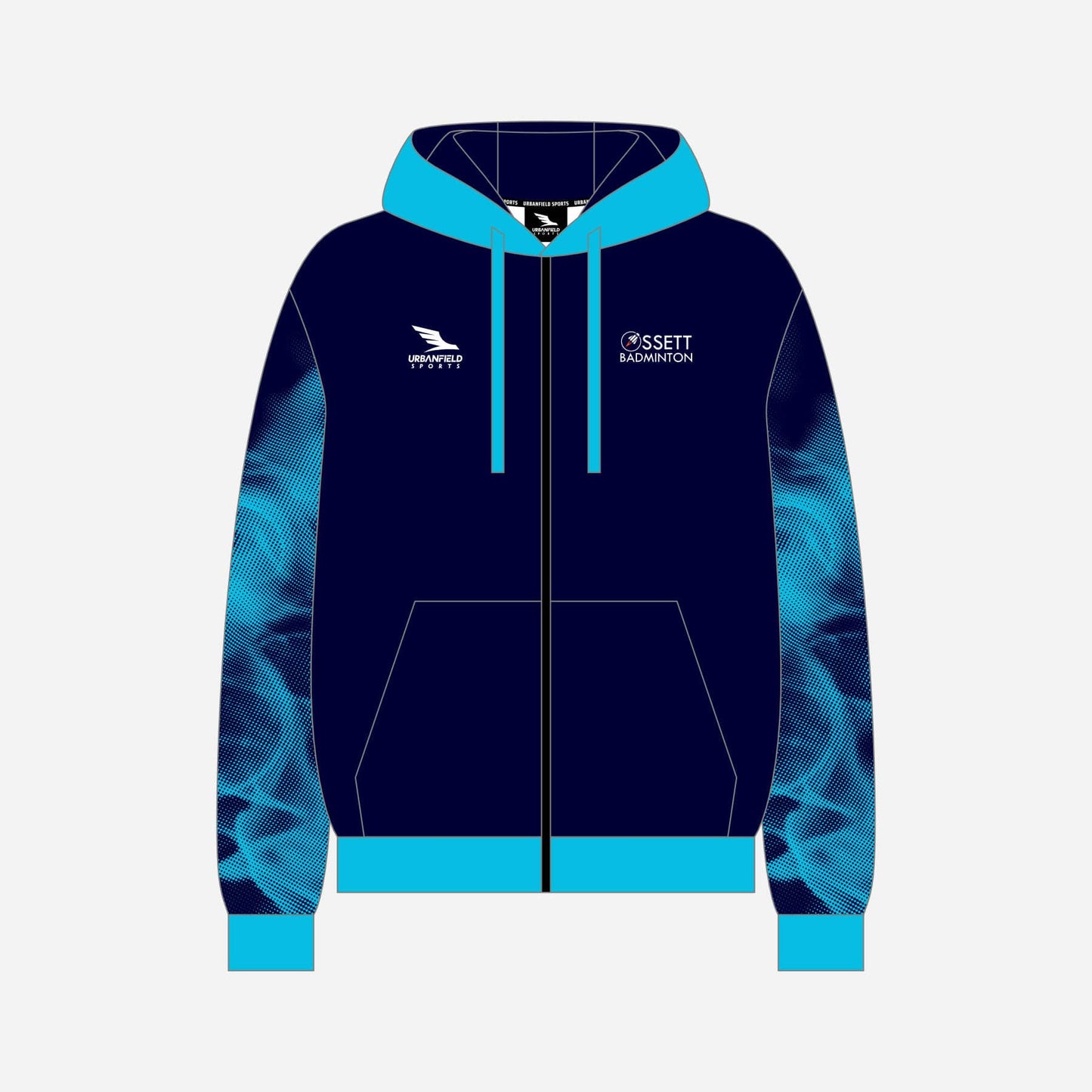 Ossett Badminton Club Full-Zip Hoodie