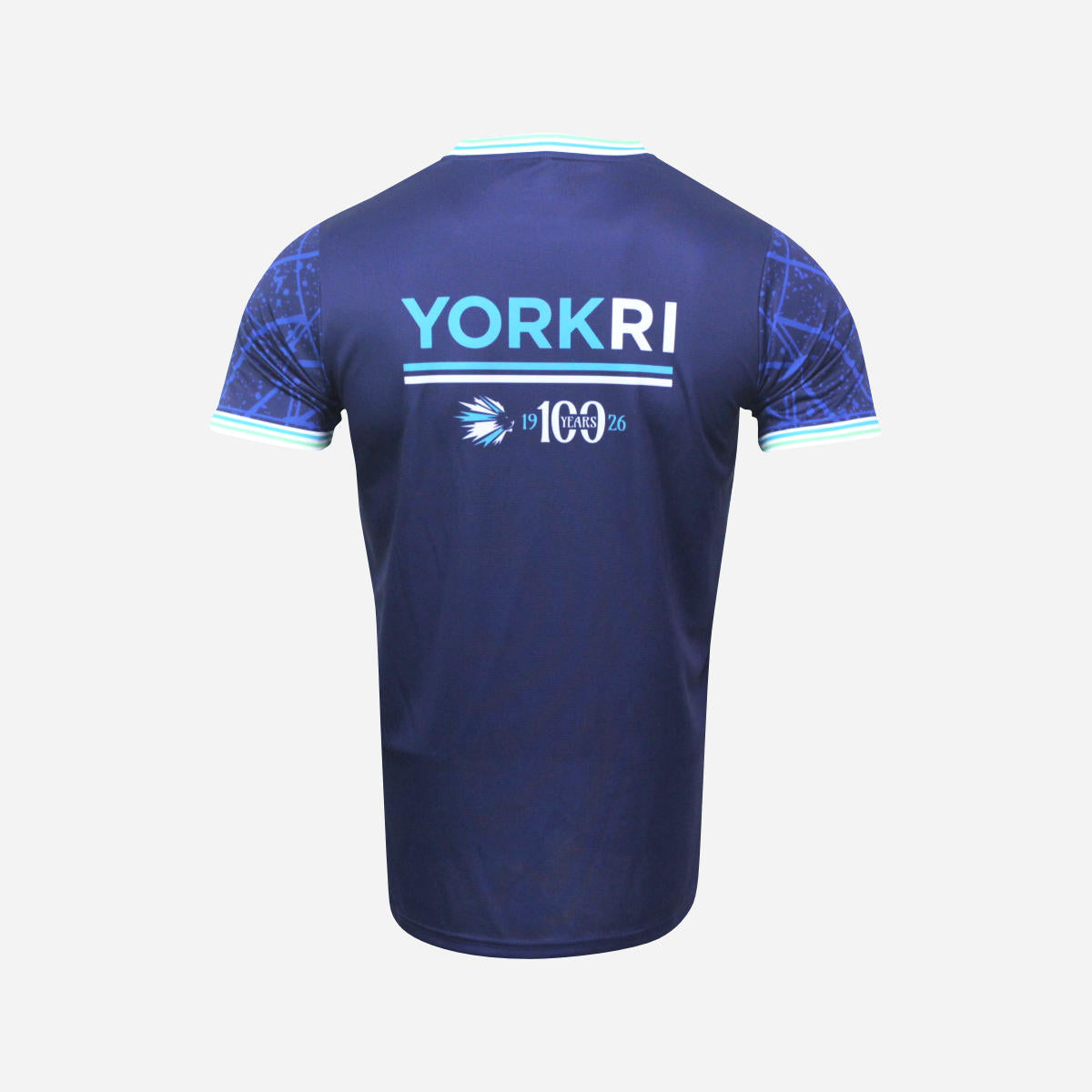 Men's York RI Centenary Shirt - Navy Blue/Cyan/Mint Green/White