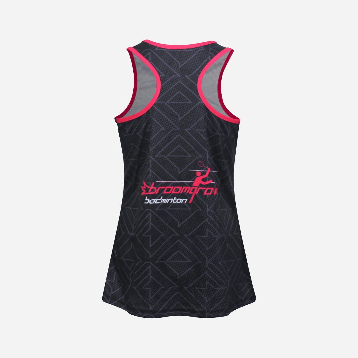 Women's Broomgrove Badminton Club 2025 Tank Top - Black/Hot Pink/White