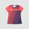 Women's Urbanfield Sports Horizontal Stripes Short Sleeve T-Shirt - Coral Red