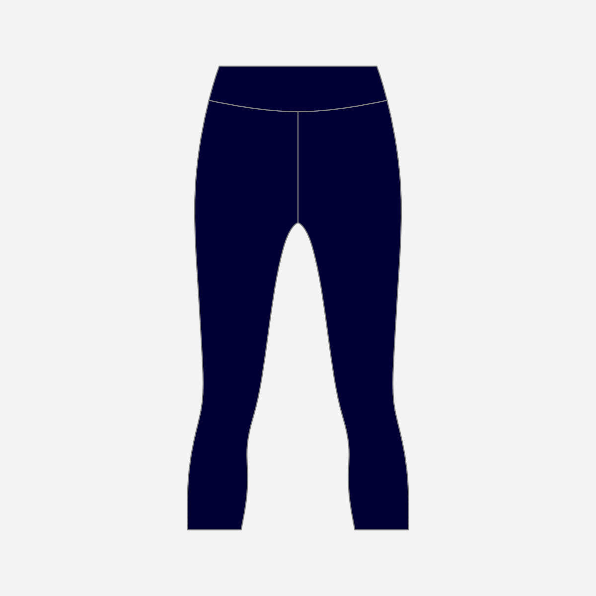 Women's York RI Centenary 3/4 Leggings - Navy Blue/Cyan/White