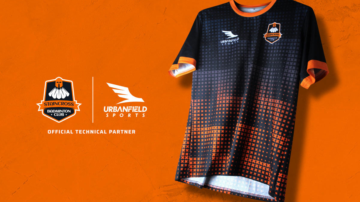 The new Staincross Badminton Club kit