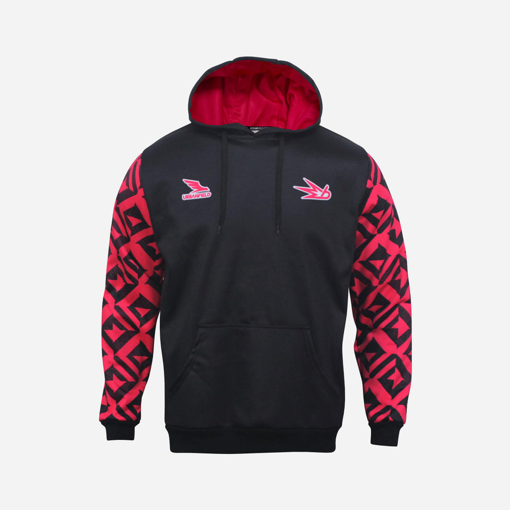 Broomgrove Badminton Club 2025 Hoodie - Black/Hot Pink/White