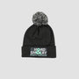 Front view of Hard & Smart Sports Coaching beanie in graphite grey