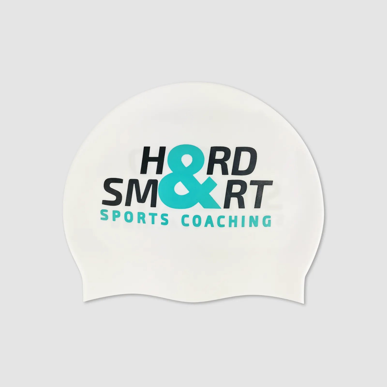 Hard & Smart Sports Coaching Swim Cap - White