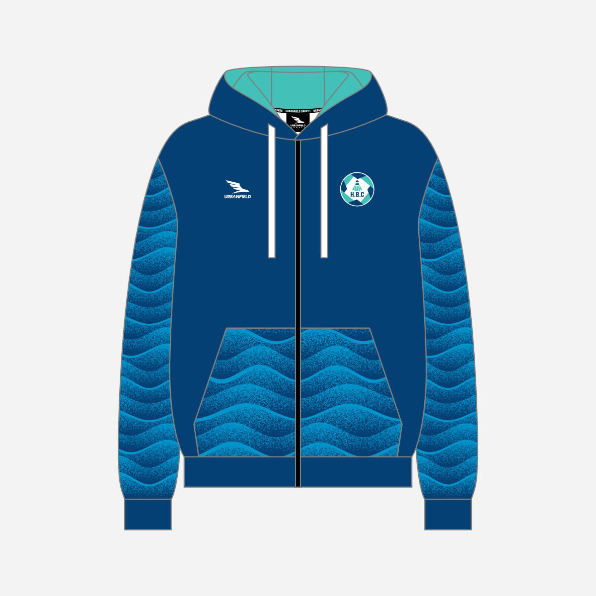 Hartlepool Badminton Club 2026 Full-Zip Hoodie - Royal Blue