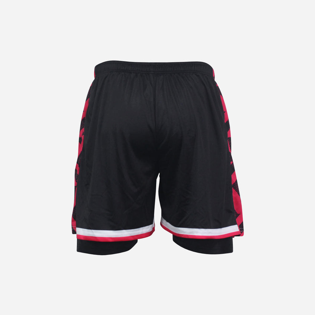 Men's Broomgrove Badminton Club 2025 2-in-1 Shorts - Black/Hot Pink/White