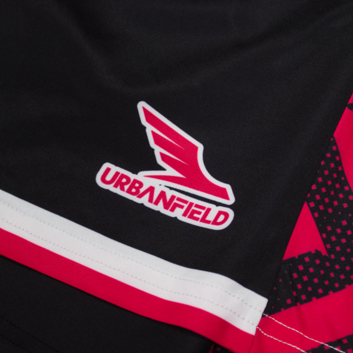 Men's Broomgrove Badminton Club 2025 2-in-1 Shorts - Black/Hot Pink/White