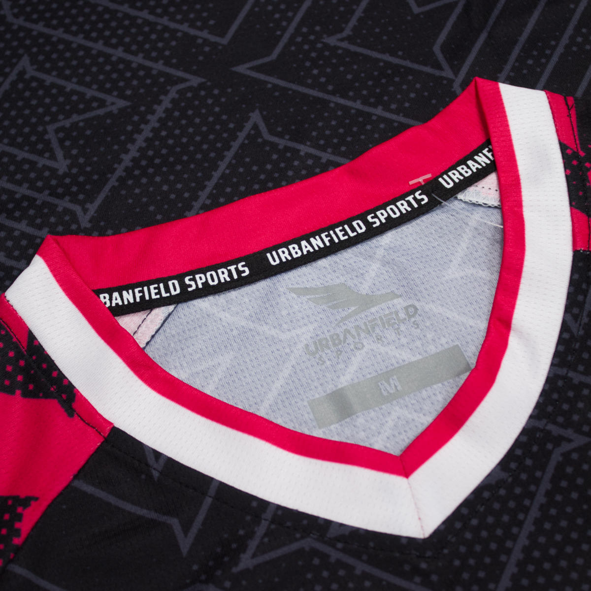 Men's Broomgrove Badminton Club 2025 Shirt - Black/Hot Pink/White