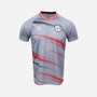 Men's Cawthorne Badminton Club Shirt - Light Grey/Red/Black