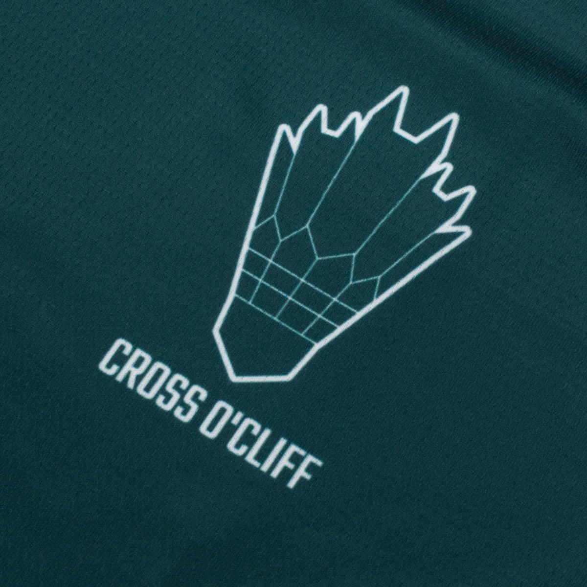 Men's Cross O'Cliff Badminton Club Green Shirt