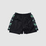Men's Urbanfield Sports Geometric Camo 2-in-1 Shorts - Black/Mint Green