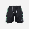 Men's Geometric Camo 2-in-1 Shorts - Black/Mint Green