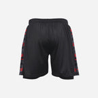 Men's Geometric Camo 2-in-1 Shorts - Black & Red
