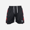 Men's Geometric Camo 2-in-1 Shorts - Black/Red