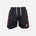 Men's Geometric Camo 2-in-1 Shorts - Black/Red