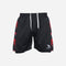 Men's Geometric Camo 2-in-1 Shorts - Black/Red