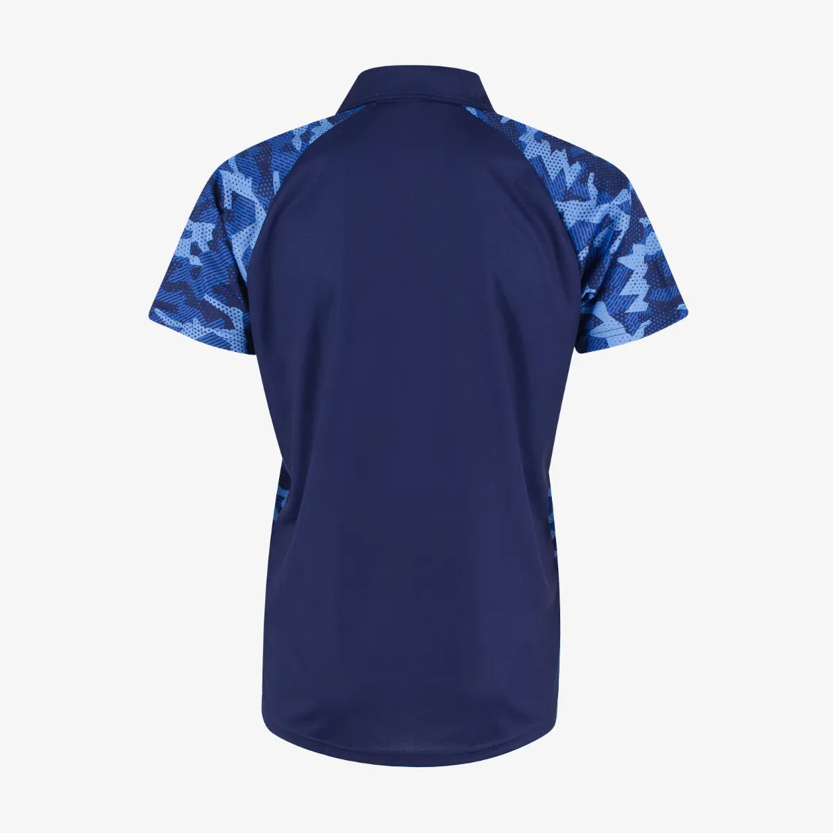 Urbanfield Sports Geometric Camo Polo Shirt Men - Pacific Blue