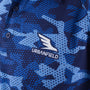 Urbanfield Sports Geometric Camo Polo Shirt Men - Pacific Blue