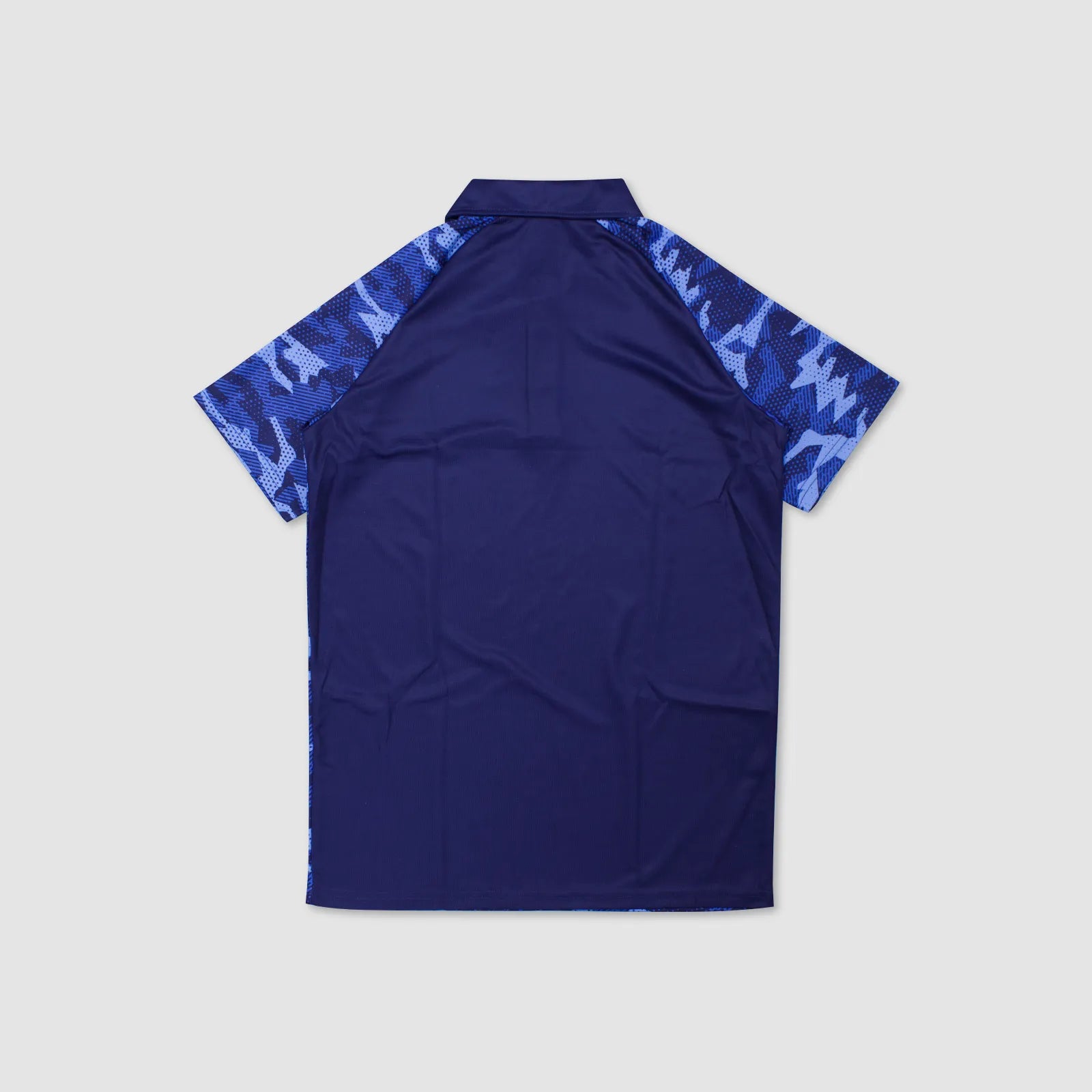 Men's Urbanfield Sports Geometric Camo Polo Shirt - Navy/Pacific Blue