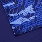 Men's Urbanfield Sports Geometric Camo Polo Shirt - Navy/Pacific Blue