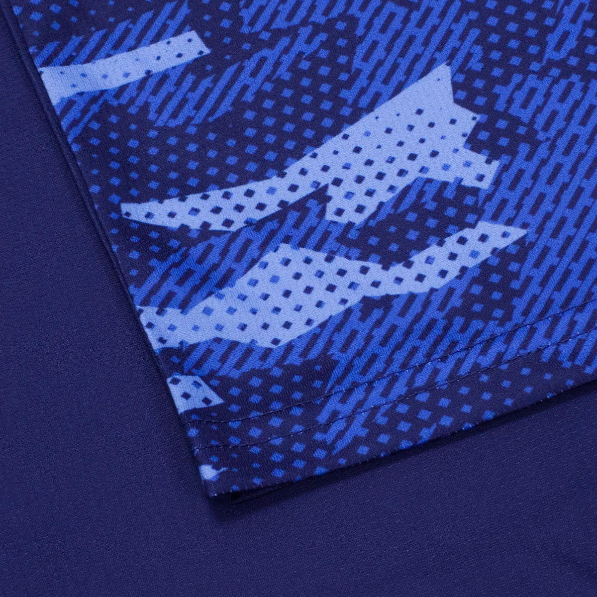 Men's Urbanfield Sports Geometric Camo Polo Shirt - Navy/Pacific Blue