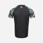 Men's Geometric Camo T-Shirt - Black & Mint Green