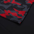 Men's Geometric Camo T-Shirt - Black & Red