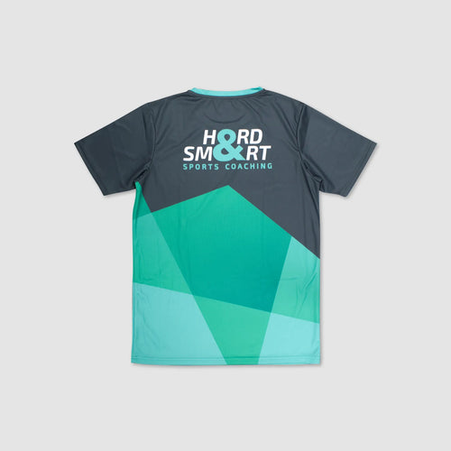 Men's Hard & Smart Sports Coaching 2026 Training T-Shirt - Mint Green/Graphite Grey