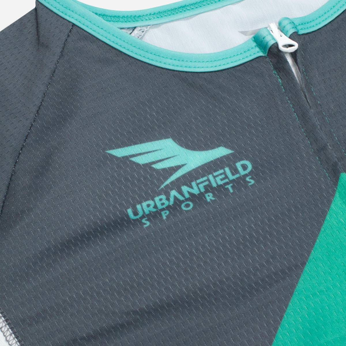 Men's Hard & Smart Sports Coaching Tri Suit - Mint Green/Graphite Grey/White