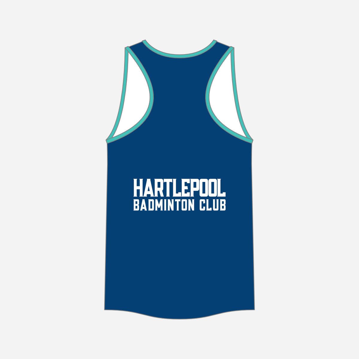 Men's Hartlepool Badminton Club 2026 Tank Top - Royal Blue