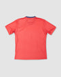 Men's Urbanfield Sports Horizontal Stripes Short Sleeve T-Shirt - Coral Red