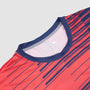 Men's Urbanfield Sports Horizontal Stripes Short Sleeve T-Shirt - Coral Red