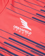 Men's Urbanfield Sports Horizontal Stripes Short Sleeve T-Shirt - Coral Red