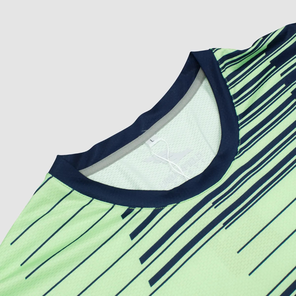 Men's Urbanfield Sports Horizontal Stripes Short Sleeve T-Shirt - Mint Green