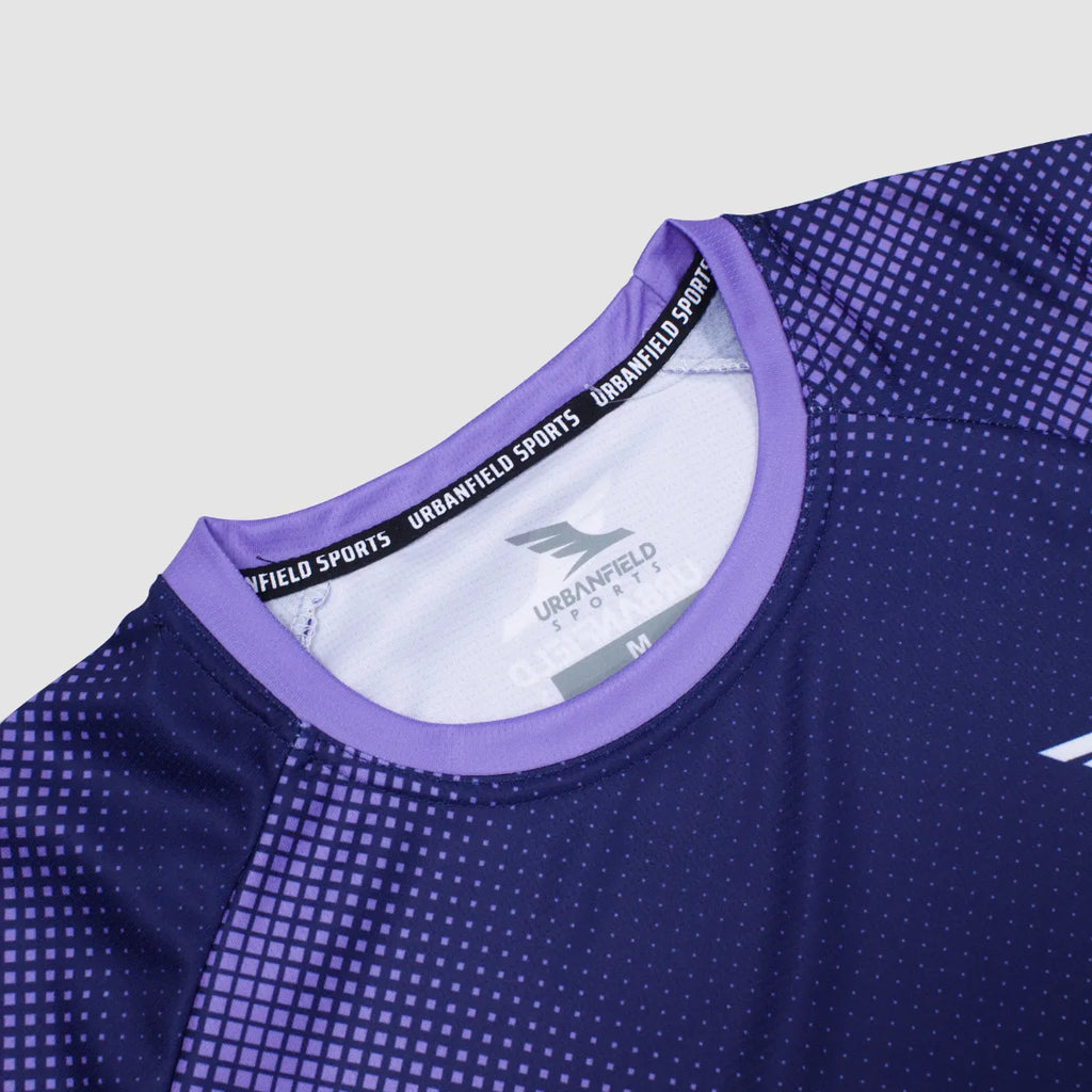 Men's Urbanfield Sports Nova Short Sleeve T-Shirt - Navy/Lilac