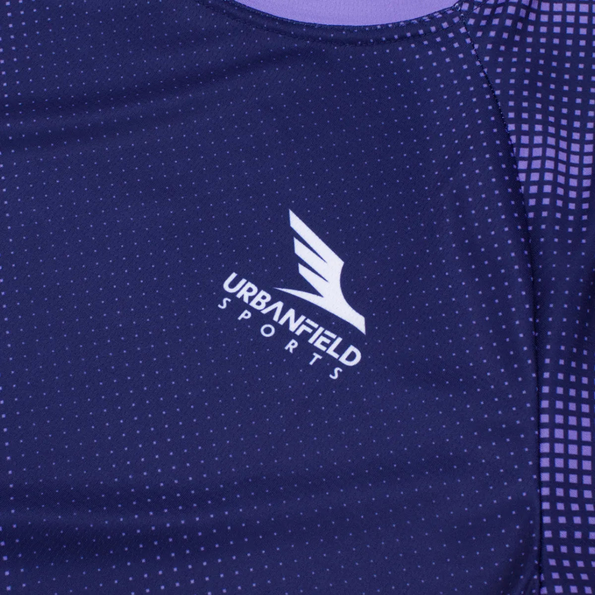 Men's Urbanfield Sports Nova Short Sleeve T-Shirt - Navy/Lilac