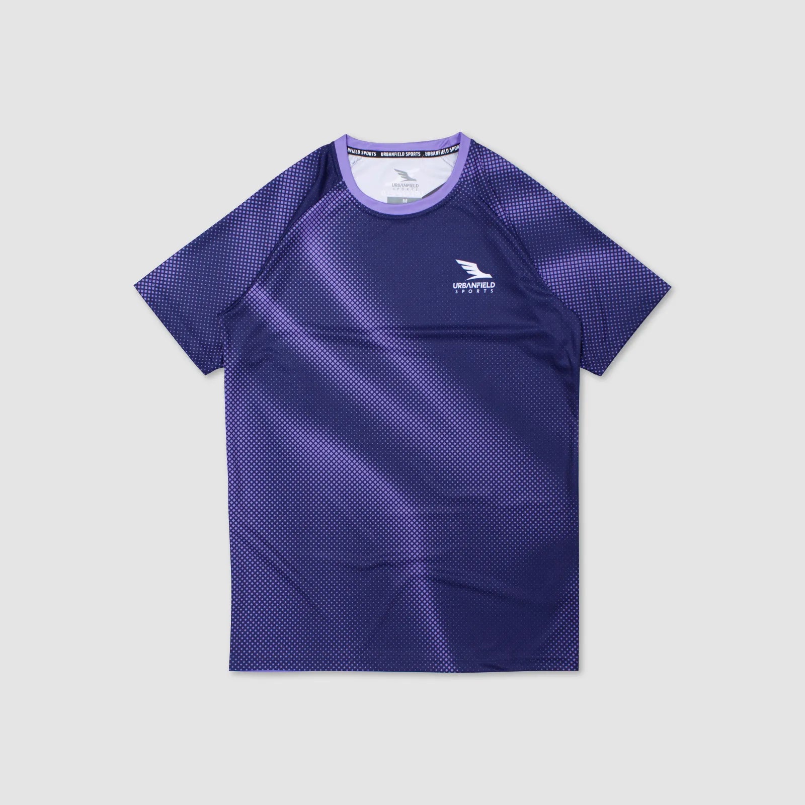 Men's Urbanfield Sports Nova Short Sleeve T-Shirt - Navy/Lilac