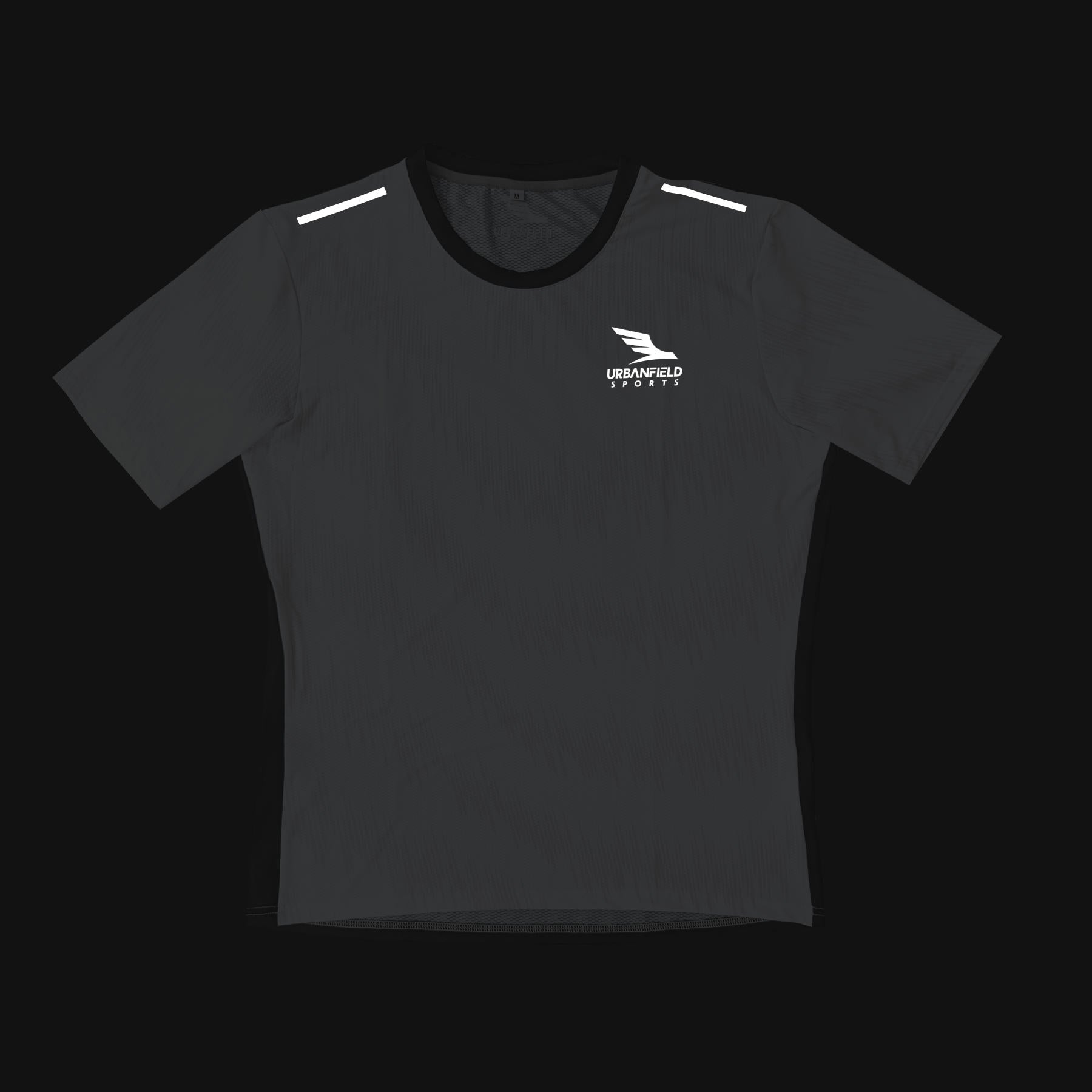 Men's speed short sleeve running T-shirt white / black