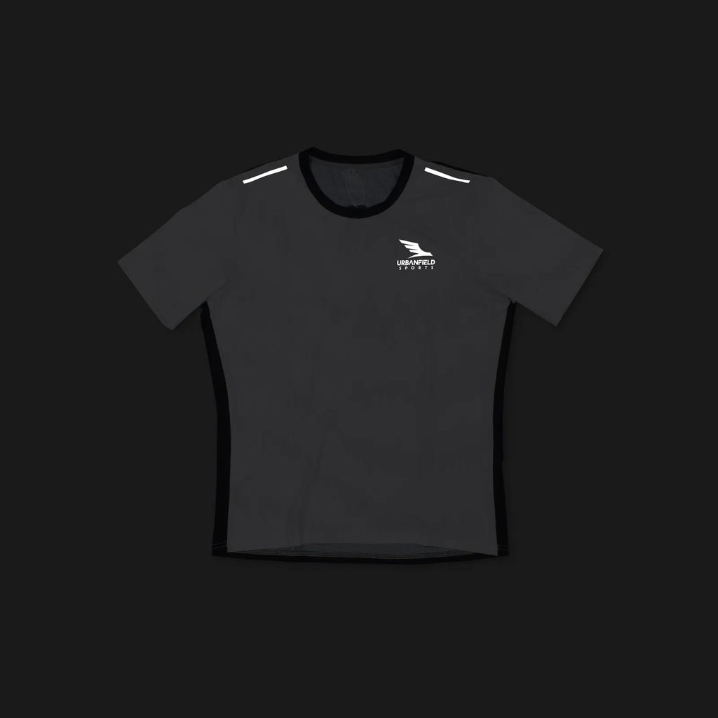 Men's Urbanfield Sports Speed Running T-Shirt - White/Black