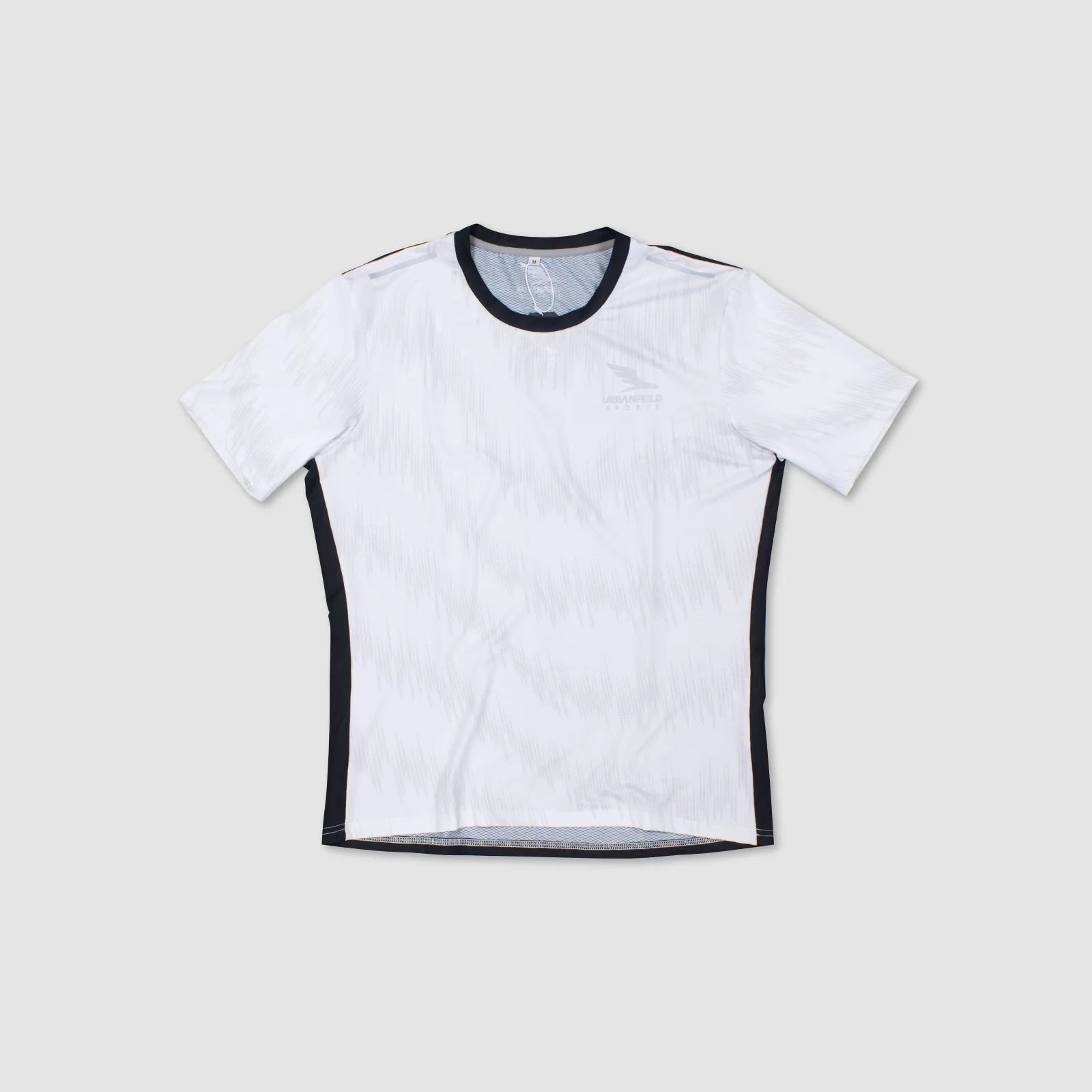 Men's Urbanfield Sports Speed Running T-Shirt - White/Black