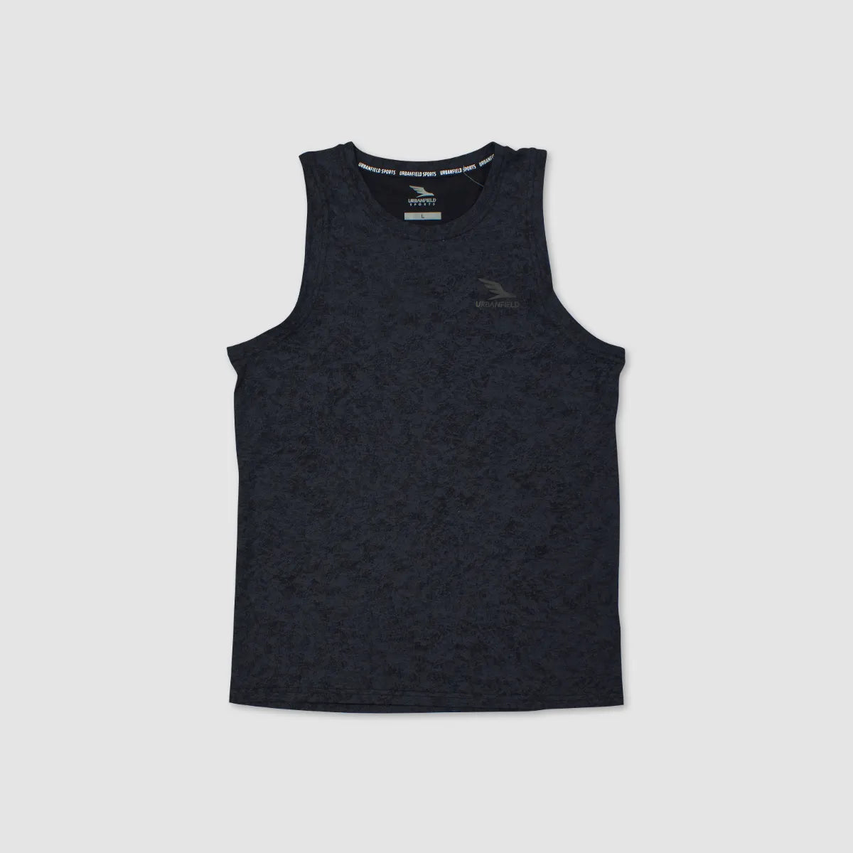 Men's Urbanfield Sports Core Training Tie-Dye Singlet - Black