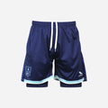 Men's York RI Centenary 2-in-1 Shorts - Navy Blue/Cyan/Mint Green/White