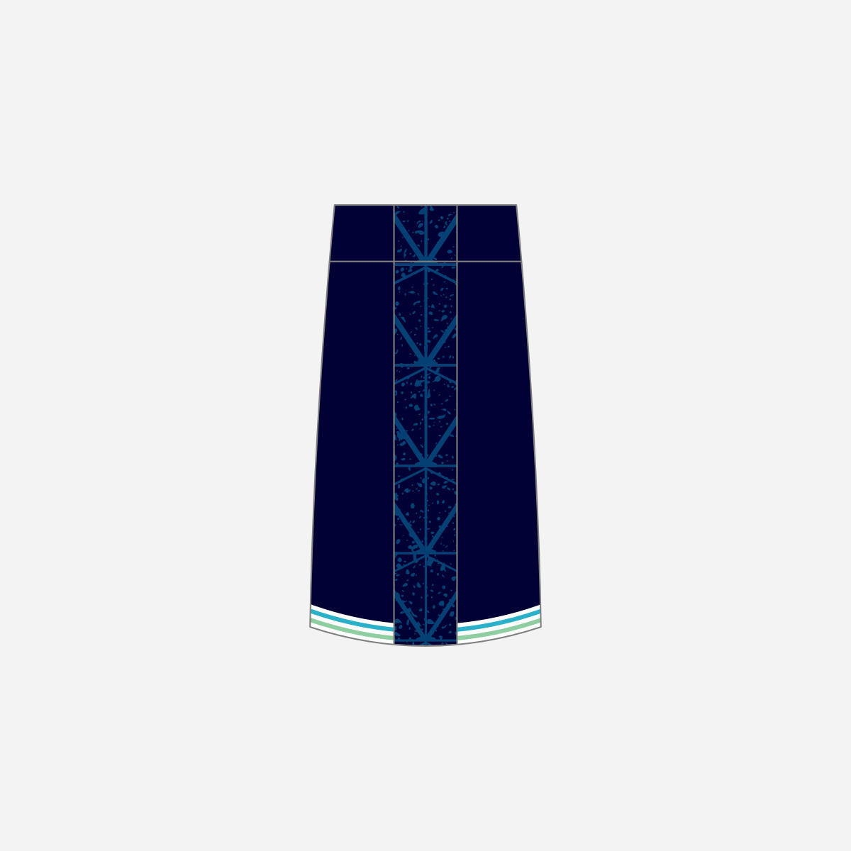 Men's York RI Centenary 2-in-1 Shorts - Navy Blue/Cyan/Mint Green/White