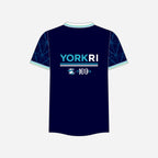 Men's York RI Centenary Polo Shirt - Navy Blue/Cyan/Mint Green/White