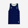 Men's York RI Centenary Tank Top - Navy Blue/Cyan/Mint Green/White