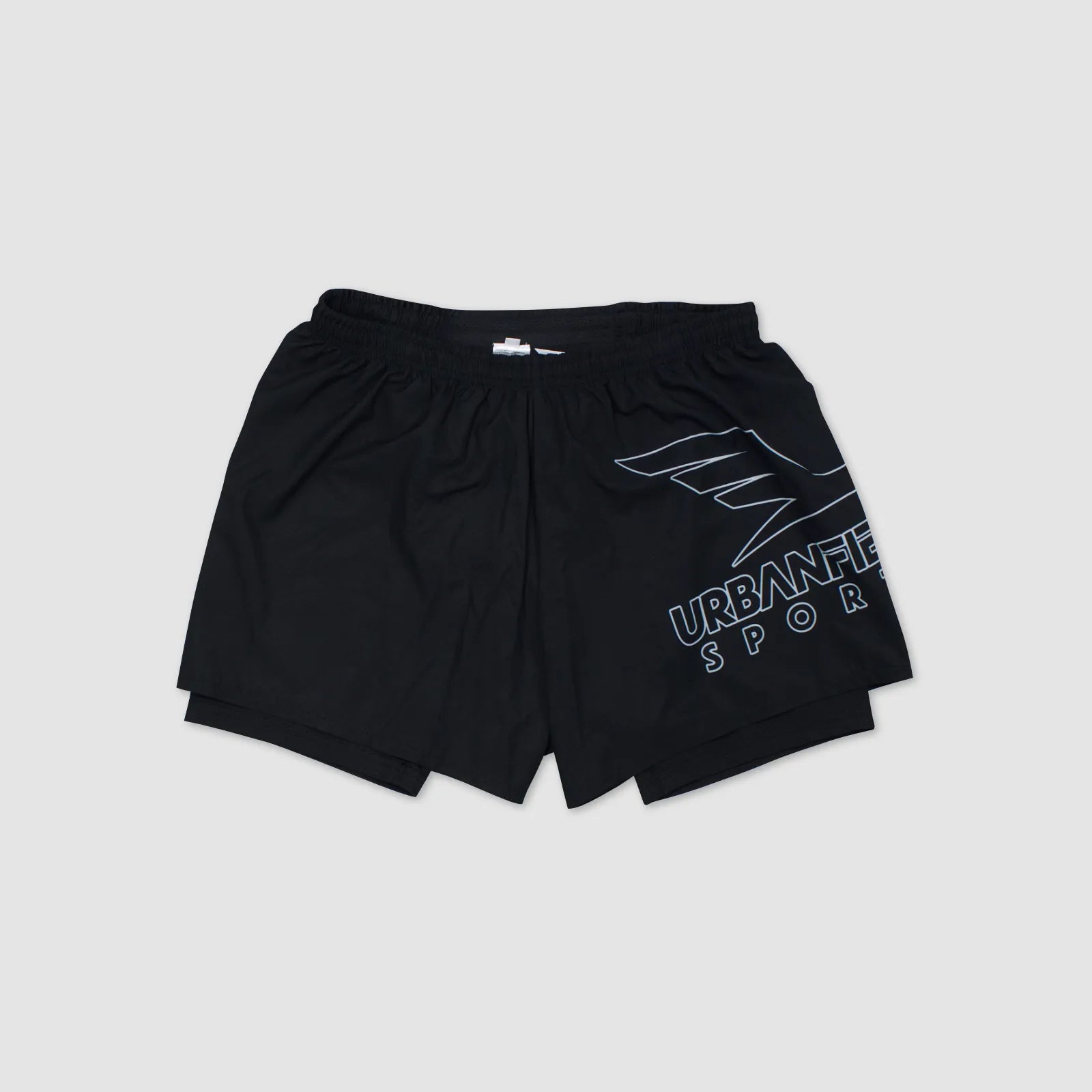 Urbanfield Sports Training Performance 2-in-1 Shorts - Black