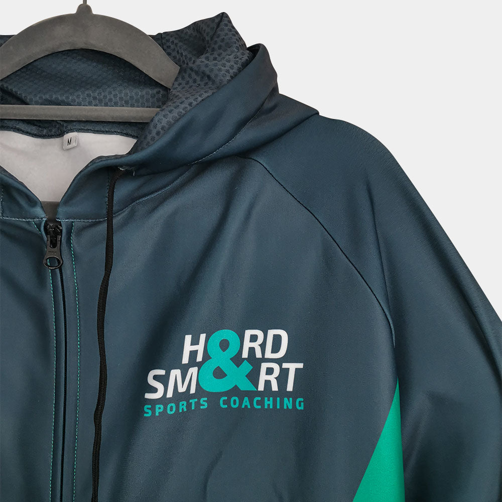 Close up view of Hard & Smart Sports Coaching logo