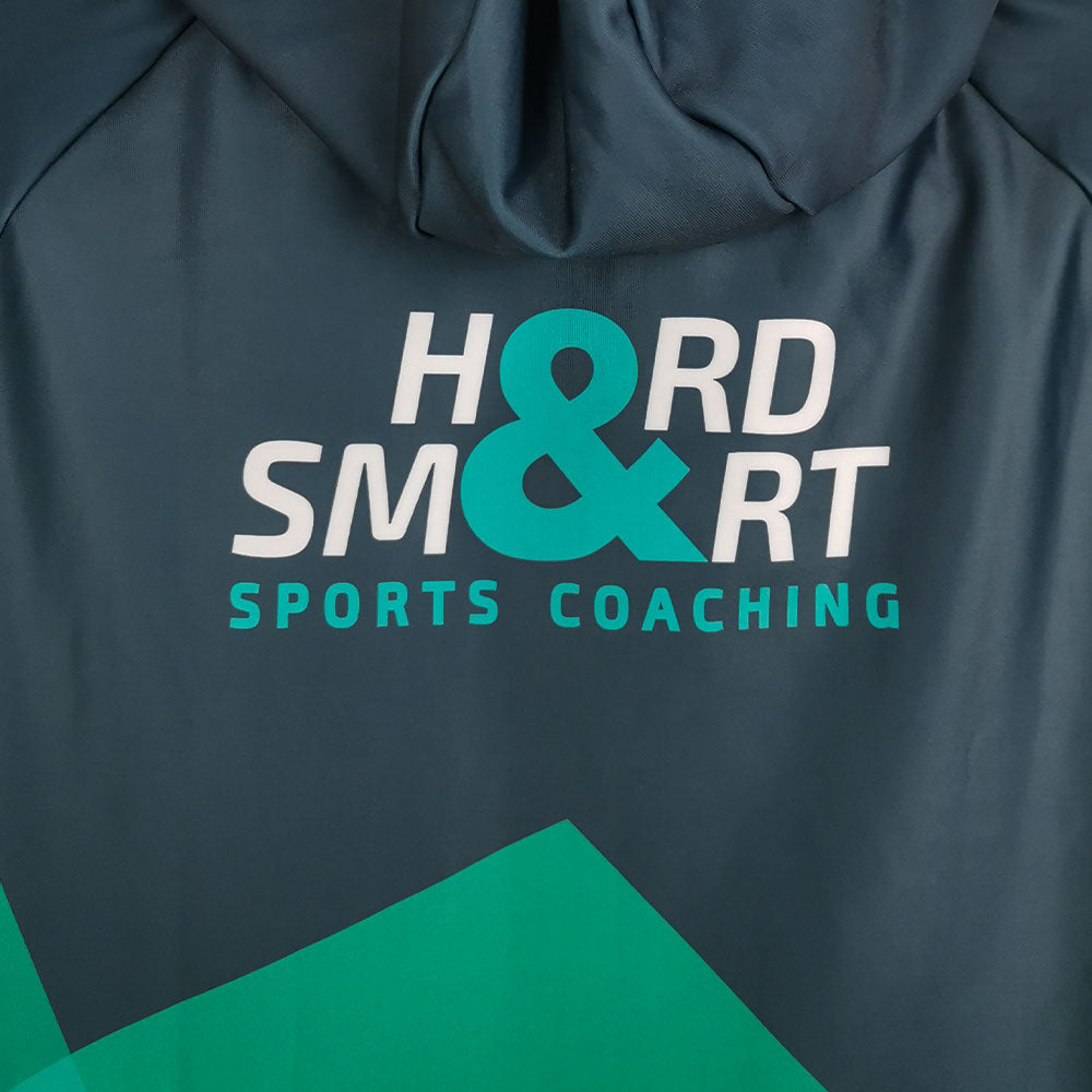 Close up view of Hard & Smart Sports Coaching logo