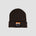 Front view of Urbanfield Sports be wild outdoor beanie in chocolate